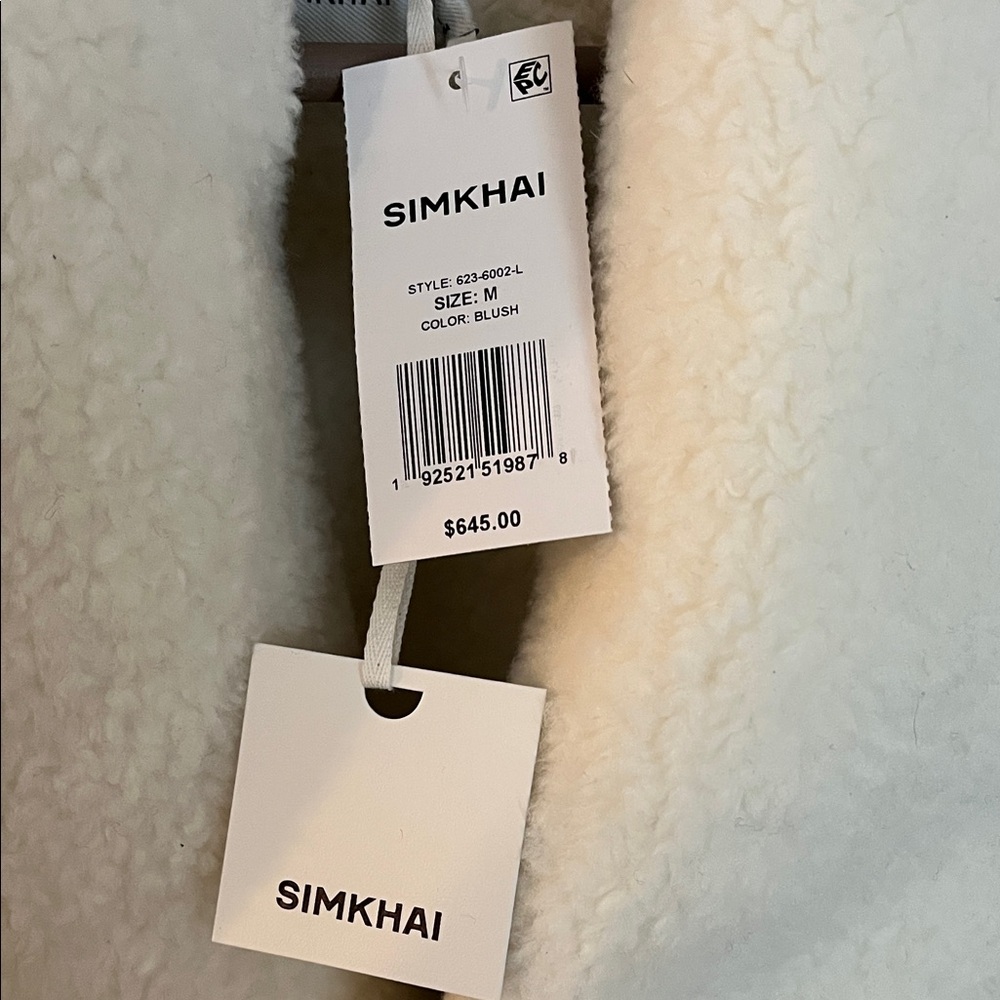 Jonathan Simkhai Cream Quilted Vest with Belt - Picture 2 of 2